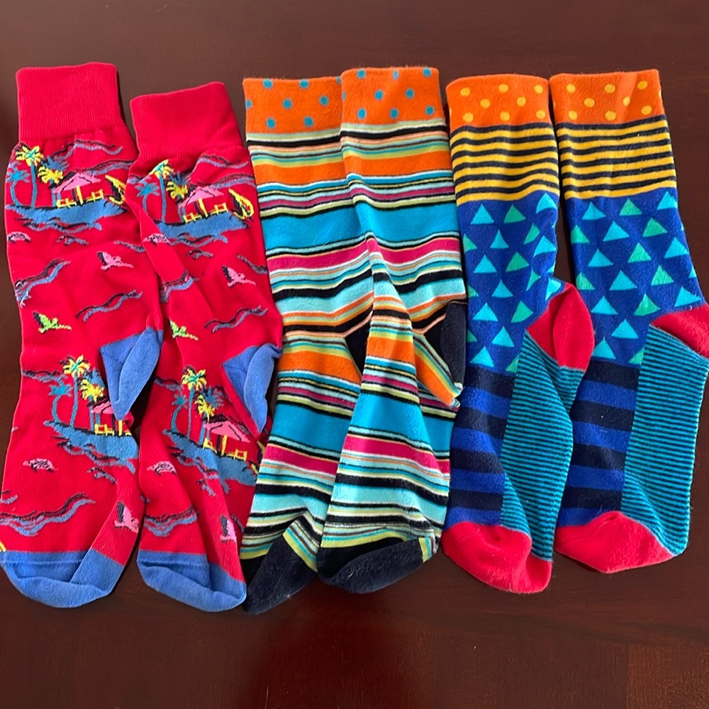 3 pair of socks